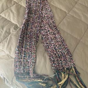 Multicolor silk blend scarf designer